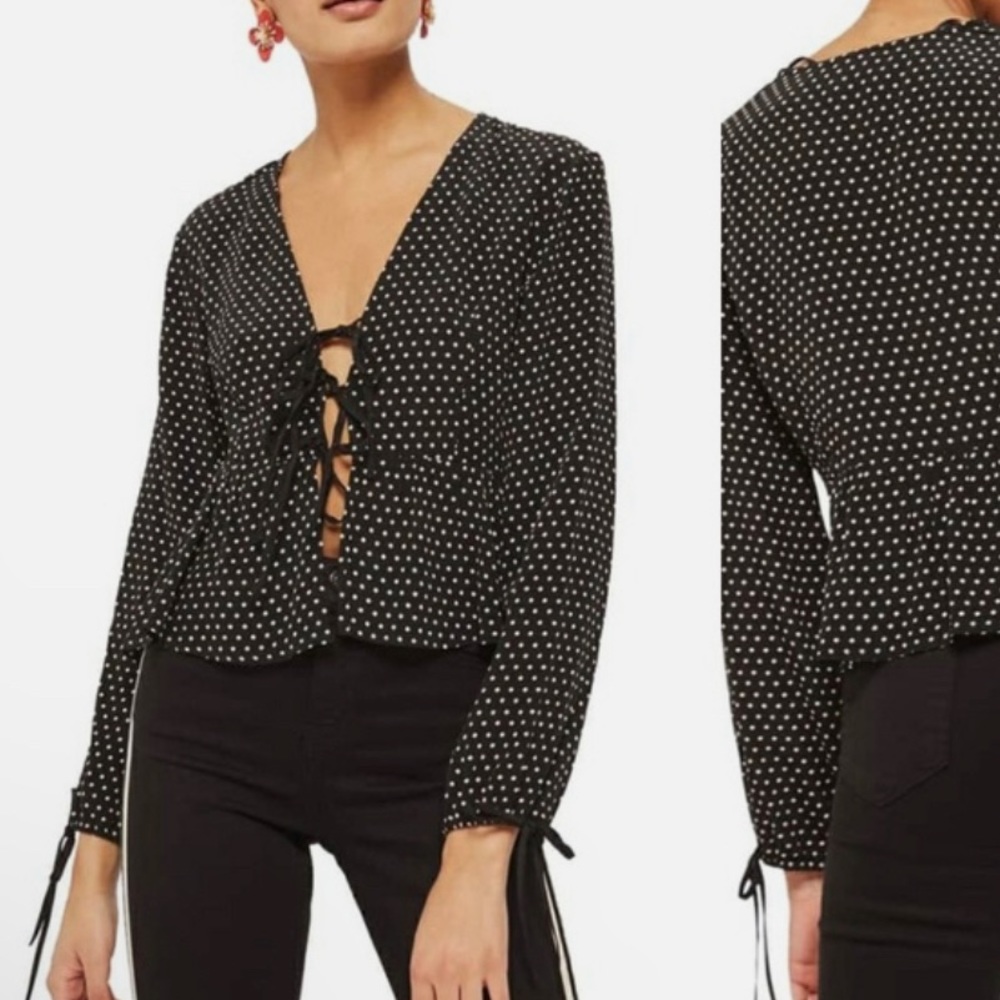 Top Shop Polka Dot Top